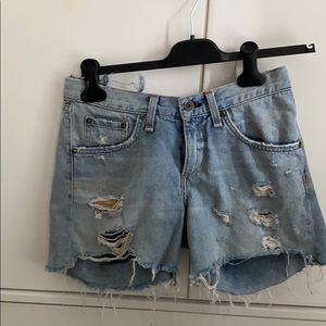 Distressed shorts